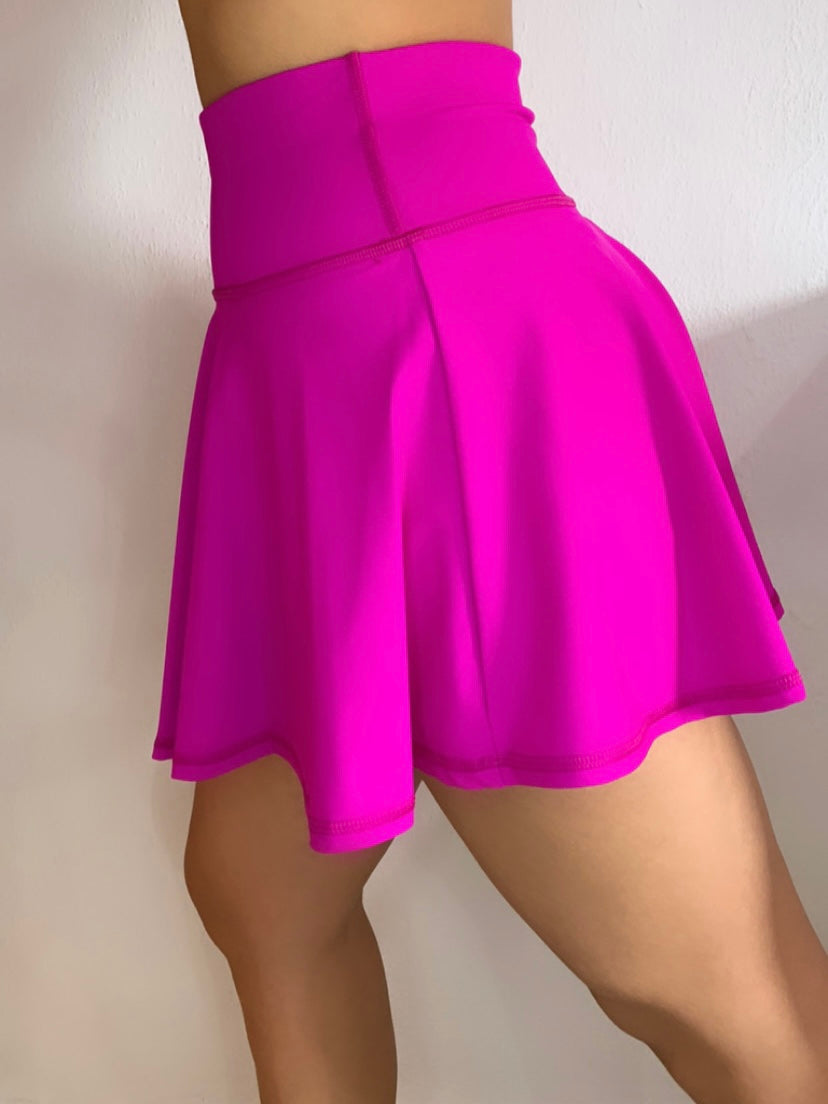 Falda deportiva rosa fucsia
