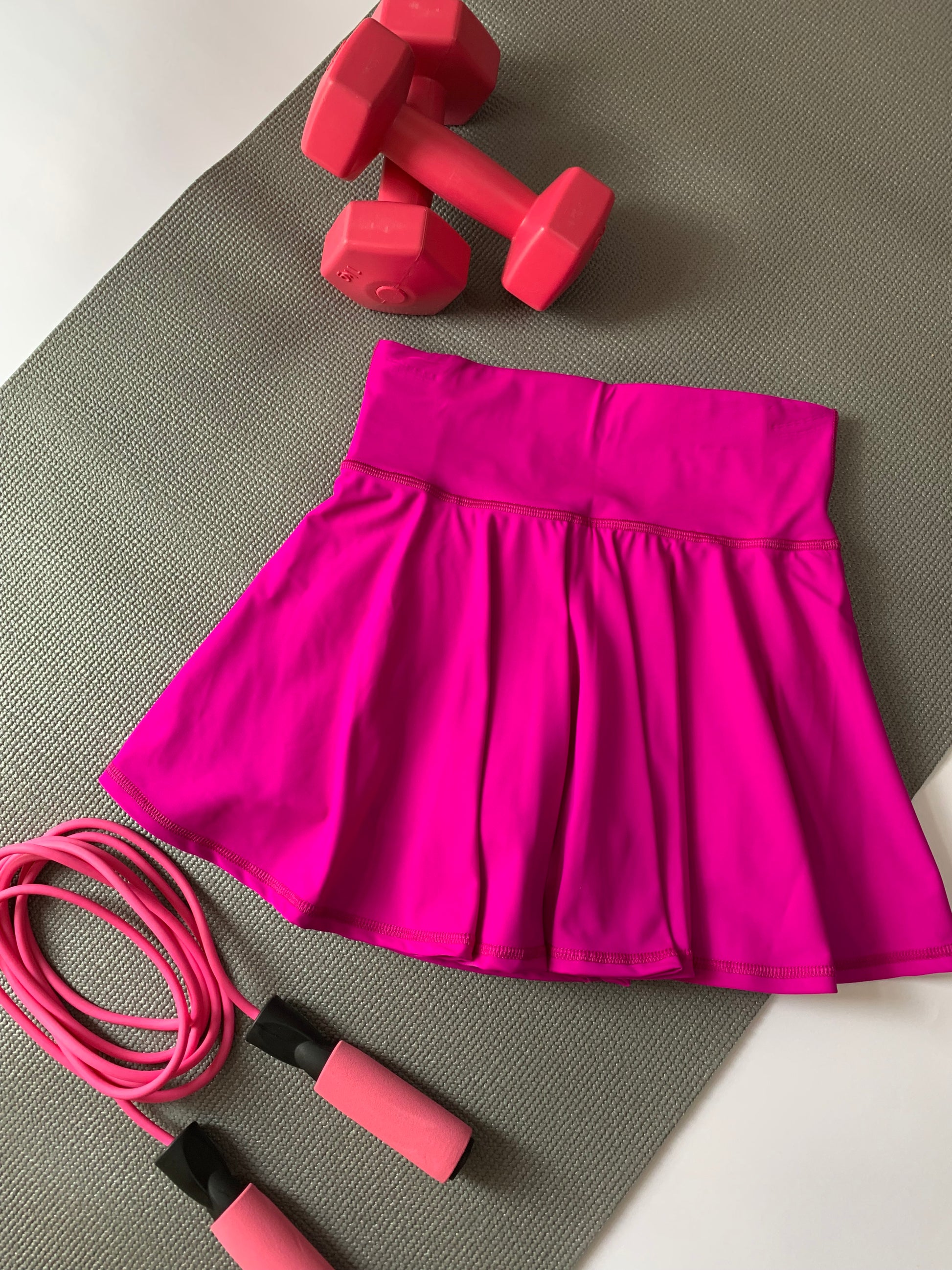 Falda deportiva rosa fucsia
